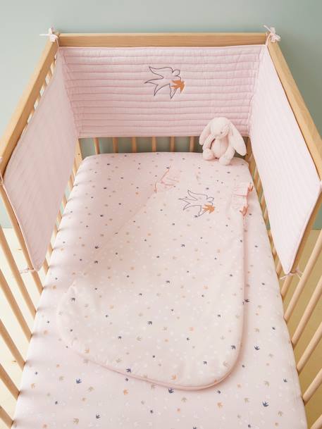 Tour De Lit Baby Bird Oeko Tex Rose Vertbaudet