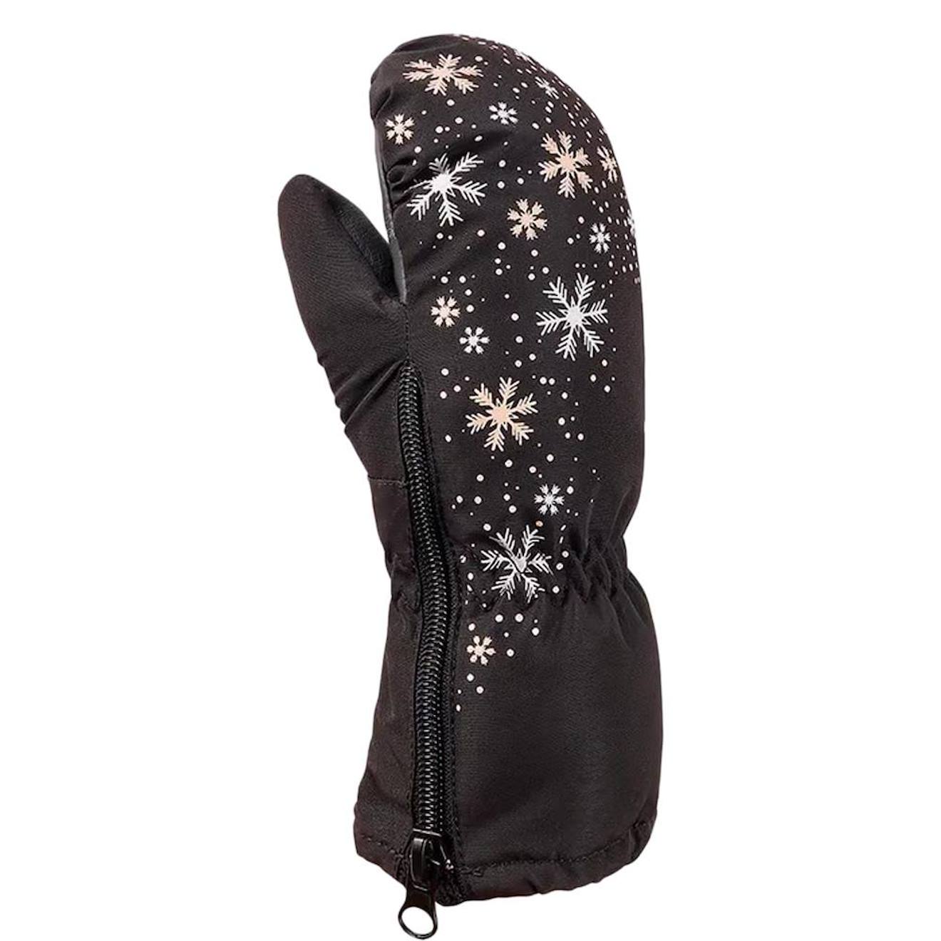 Moufles De Ski À Motifs Fille Colomby Noir