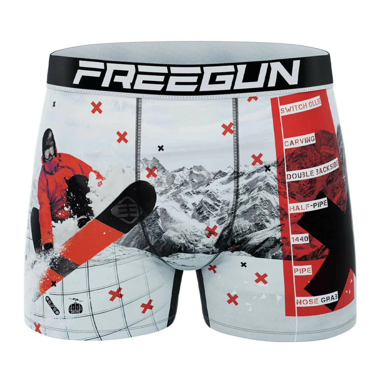 Boxer Garçon Montagne Gris