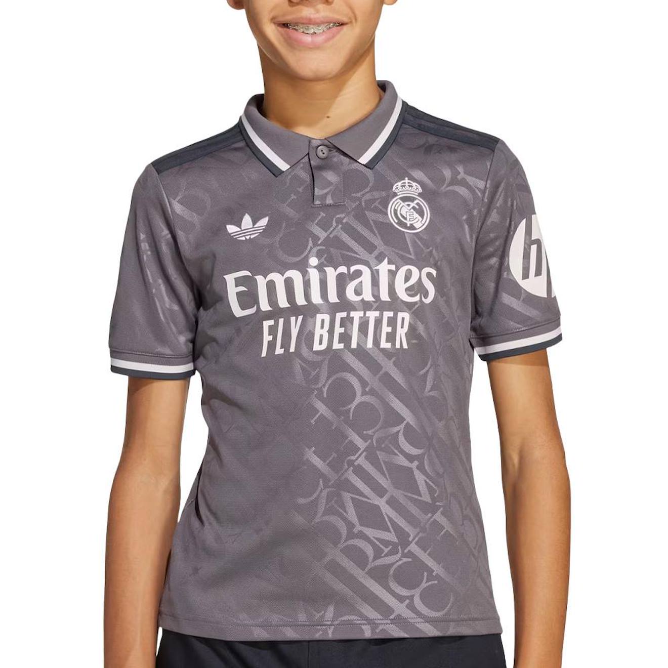 Maillot De Football Enfant Garçon Real Madrid Gris