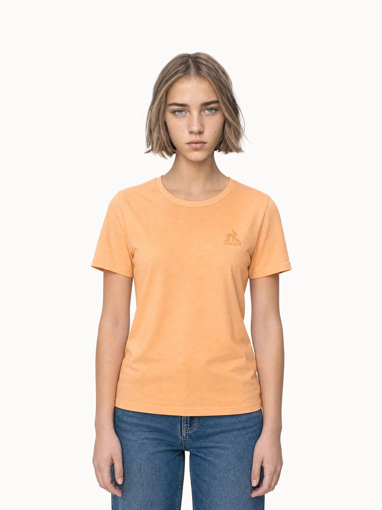 T-shirt En Jersey De Coton Drop Orange T-shirt En Jersey De Coton Drop Orange