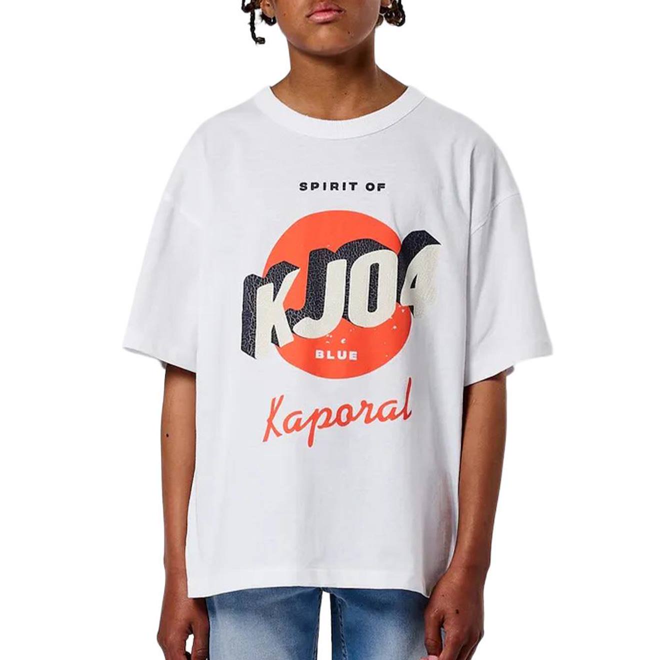 T-shirt Garçon Obax Blanc T-shirt Garçon Obax Blanc