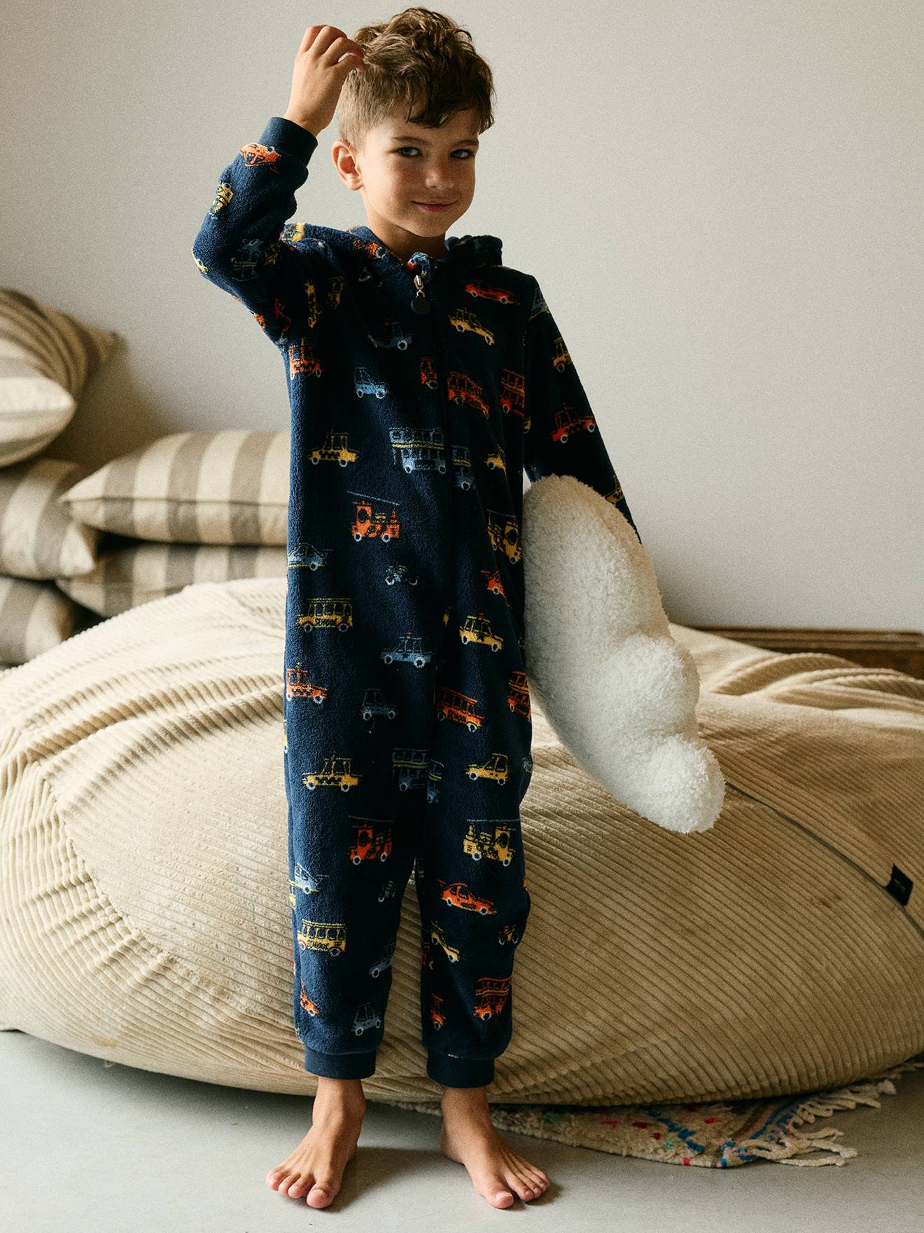 Combinaison pyjama garçon marine