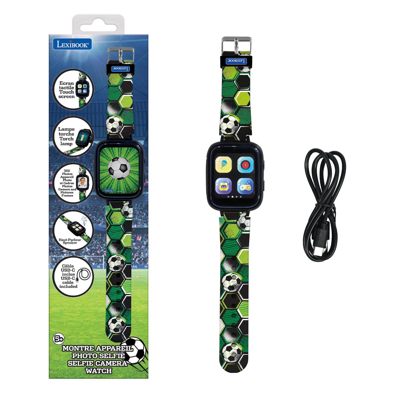 Montre Connectée Football Avec Caméra Multicolore