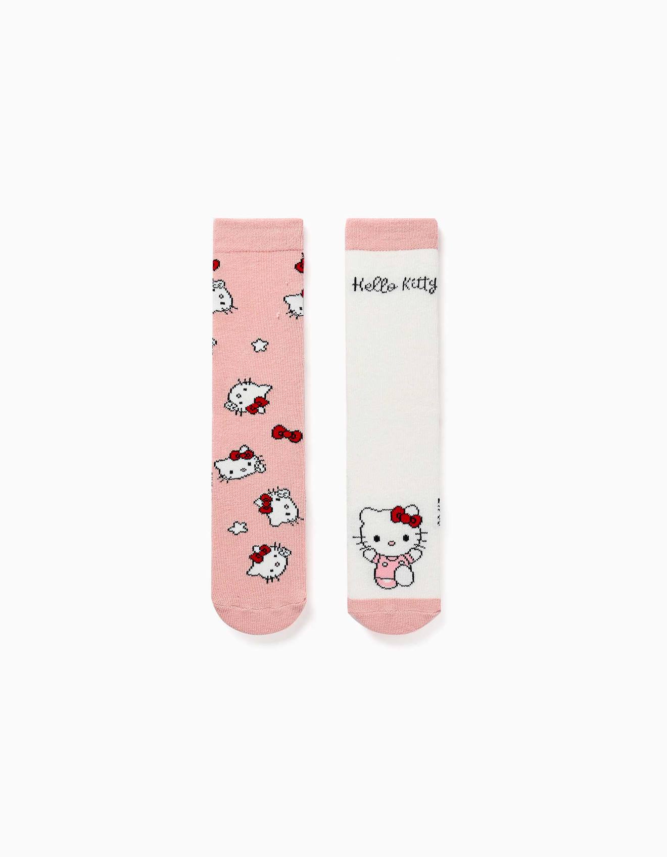 Lot De 2 Chaussettes Antidérapantes Avec Imprimés Hello Kitty Multicolore