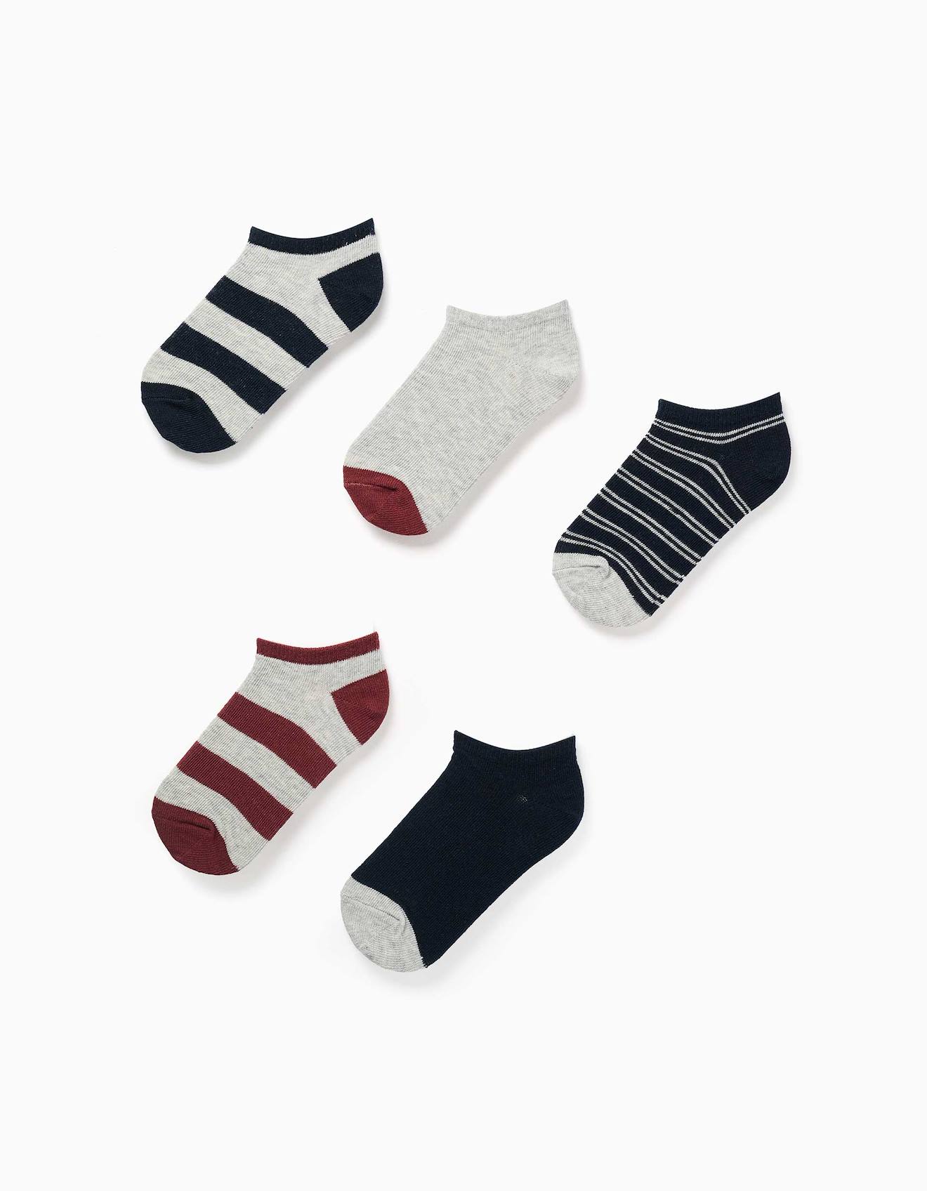 Lot De 5 Paires De Socquettes Multicolore