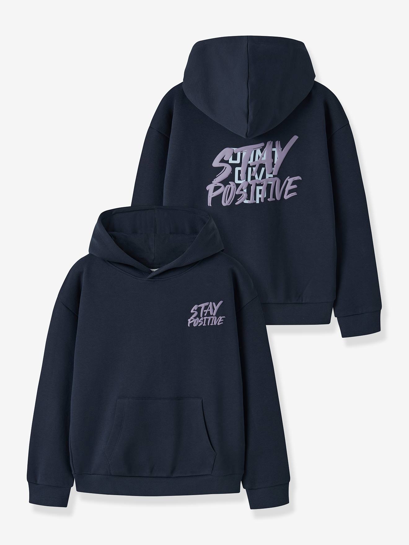 Sweat à capuche garçon avec inscription name it bleu foncé
