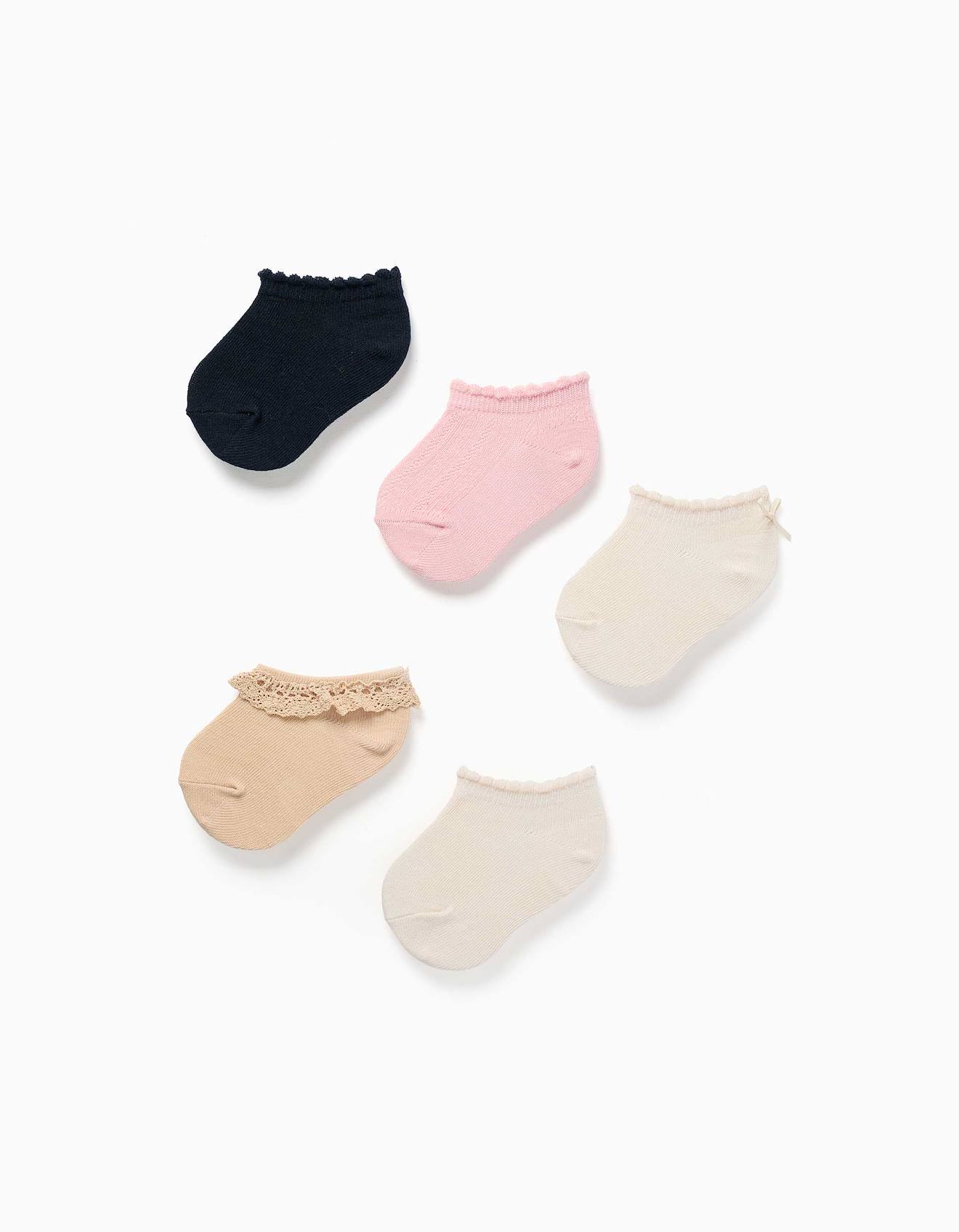 Lot De 5 Paires De Socquettes Mixtes Multicolore