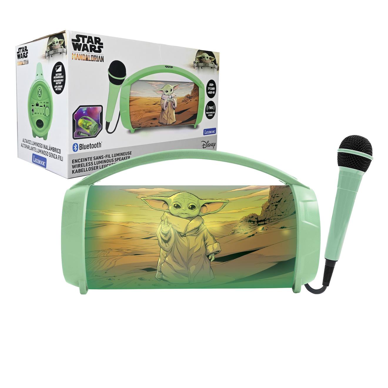 Enceinte Bluetooth® Sans-fil Lumineuse Avec Micro Star Wars Multicolore