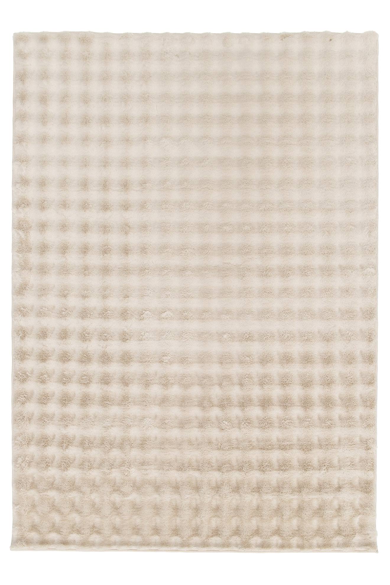 Tapis Effet 3d Ultra Doux Kumo Beige Sable