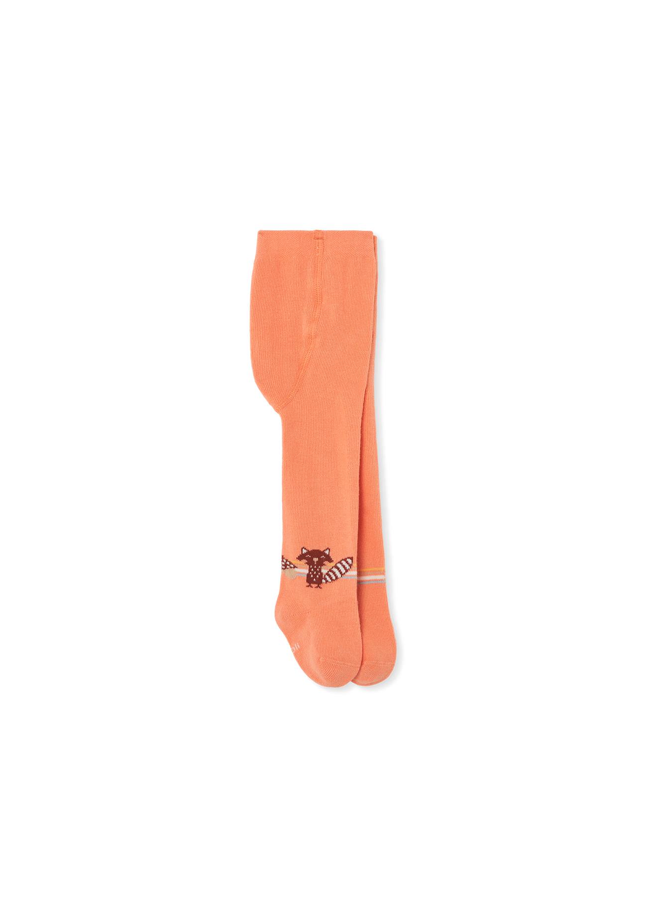 Collant Bébé Imprimé Animaux Orange
