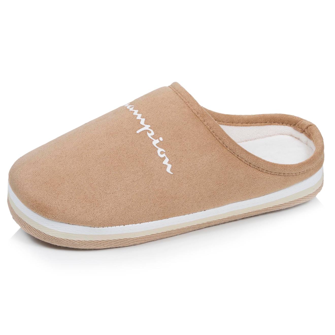 Chaussons Mules Suédine Ultra Confort Moelleux Souple Et Lavable Camel