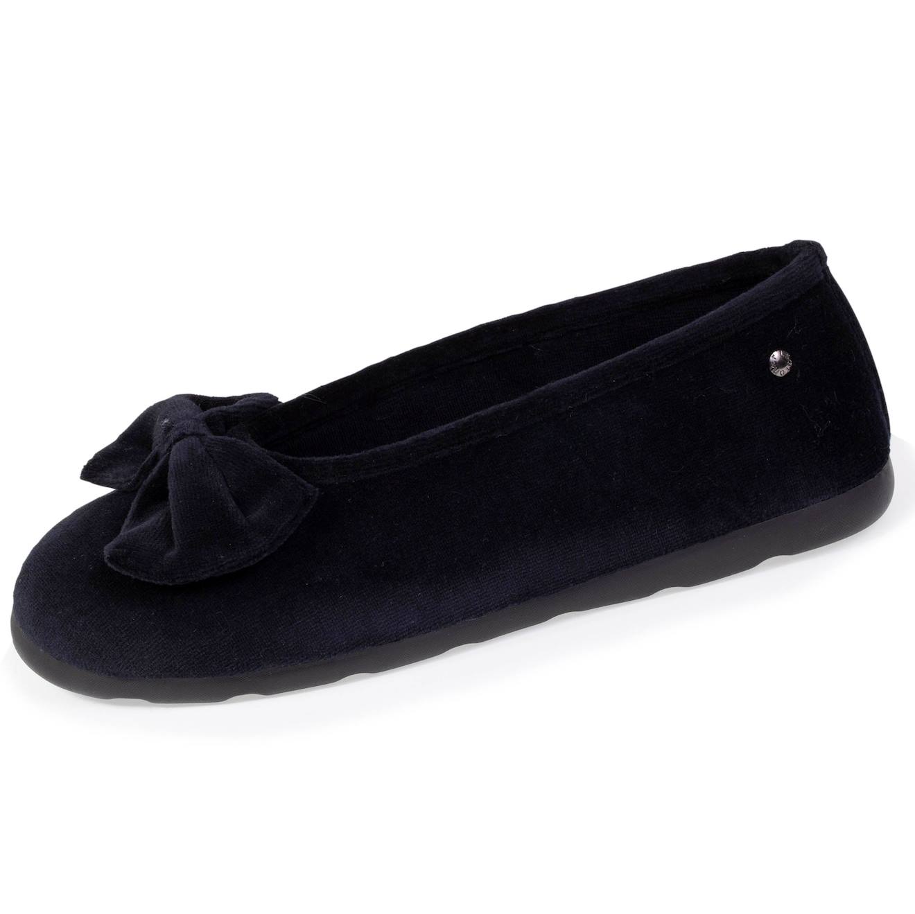 Chaussons Ballerines Souples, Ultra Confortables Et Légers, Confort Technologie Everywear Noir