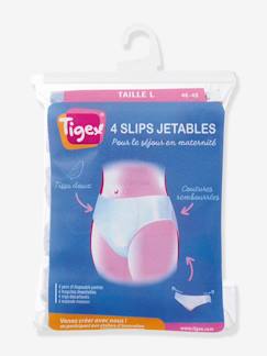 Vêtements de grossesse-Lingerie-Lot de 4 slips jetables TIGEX