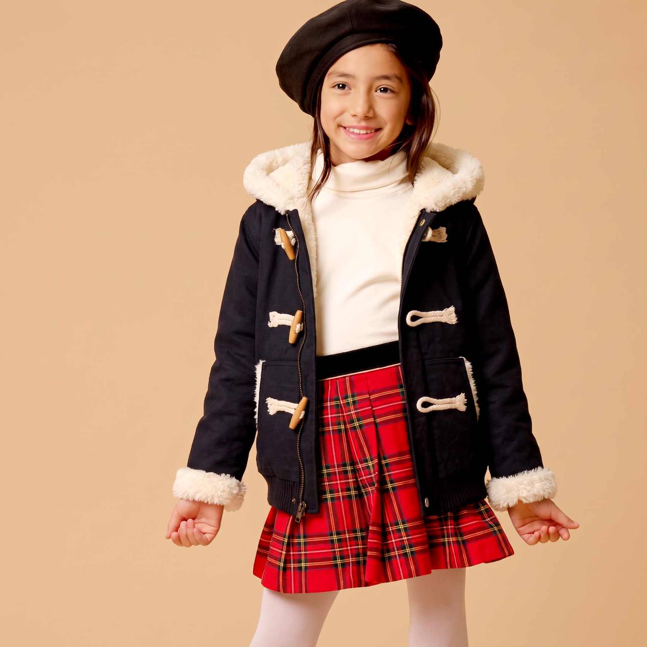 Blouson Fille Noir À Capuche Doublé Imitation Mouton Jude Noir Beige Blouson Fille Noir À Capuche Doublé Imitation Mouton Jude Noir Beige