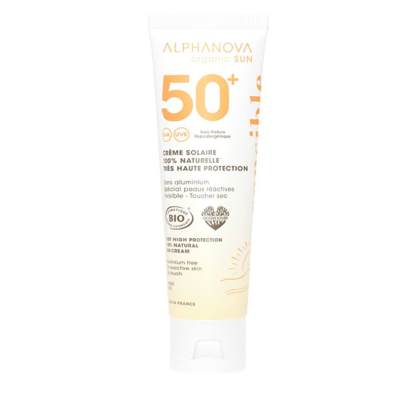 Crème Solaire Sensible Spf50+ Visage Multicolore