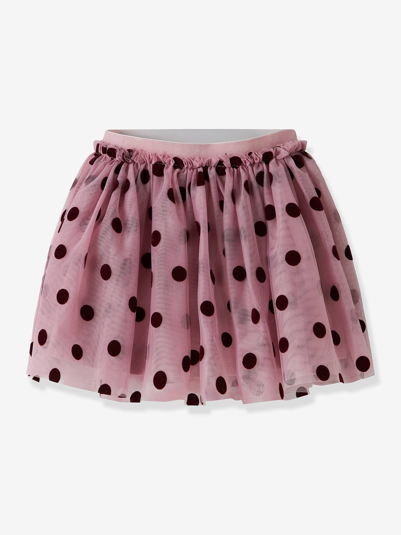 Jupe en tulle fille à pois name it mauve