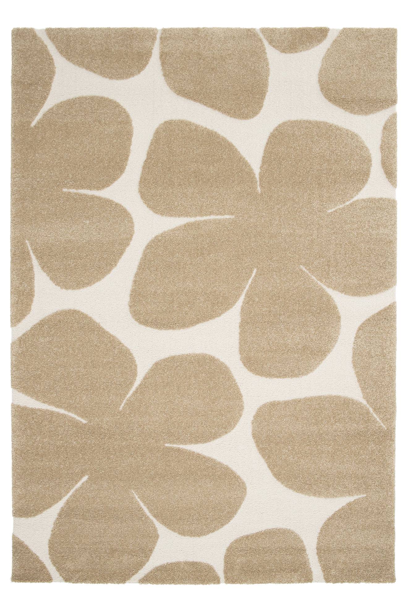 Tapis Doux À Motifs En Relief Blossom Brun Naturel (AFK Living) - Couverture