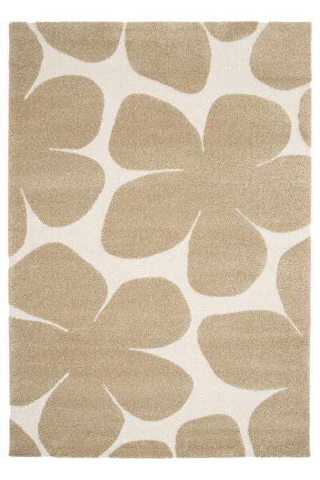 AFK Living - Tapis Doux À Motifs En Relief Blossom Brun Naturel