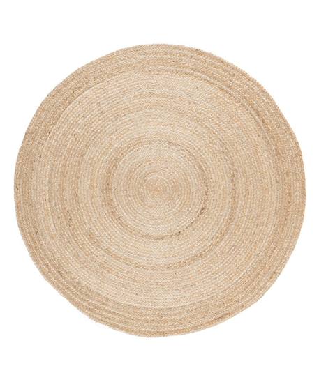 AFK Living - Tapis Rond En Jute Natura Beige Sable