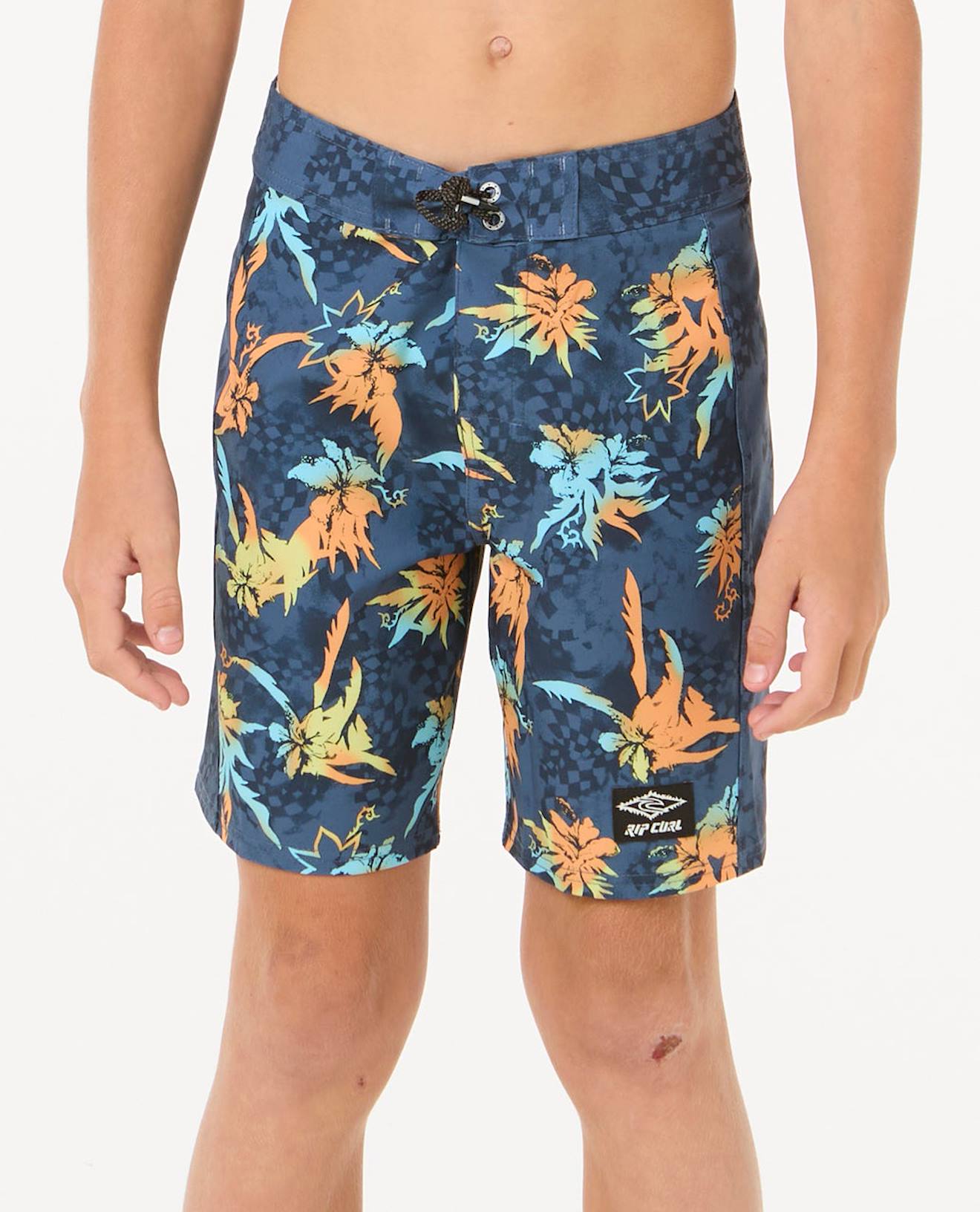 Short De Bain Boardshort Mirage Raw Energy Garçon Bleu Marine Vintage