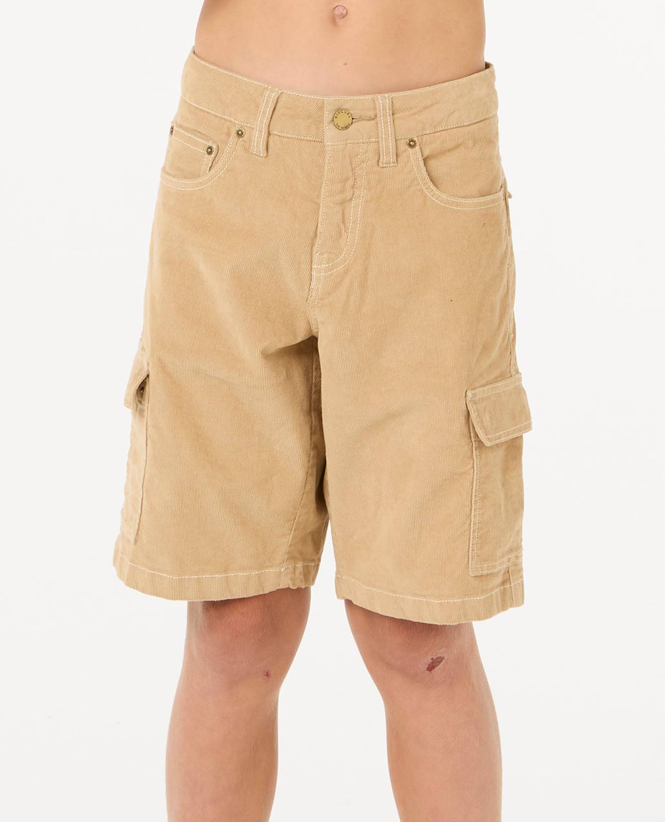 Short Classic Surf Cord Cargo Garçon Kaki Short Classic Surf Cord Cargo Garçon Kaki