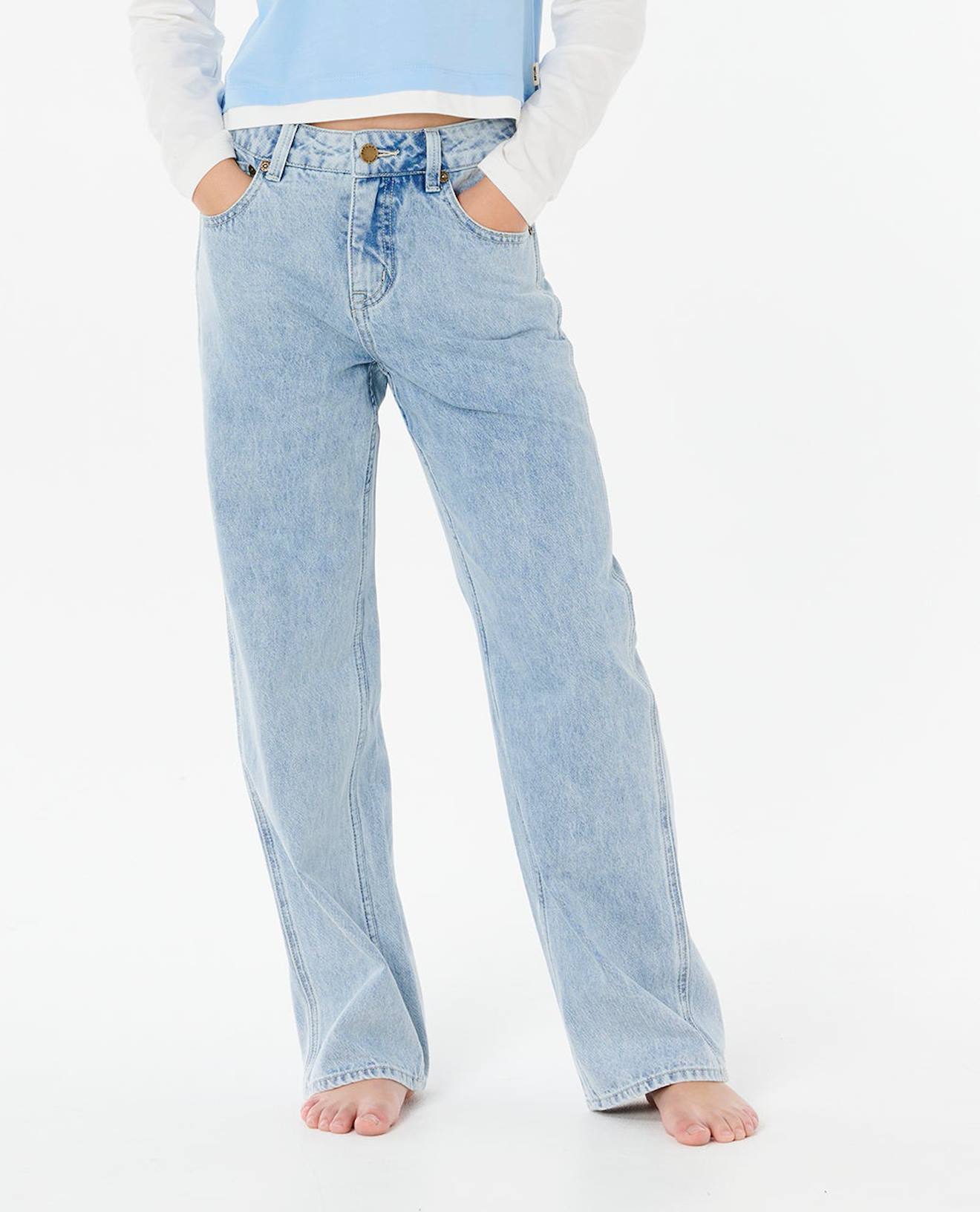 Jeans Fille Aggie Relax Bleu Vintage