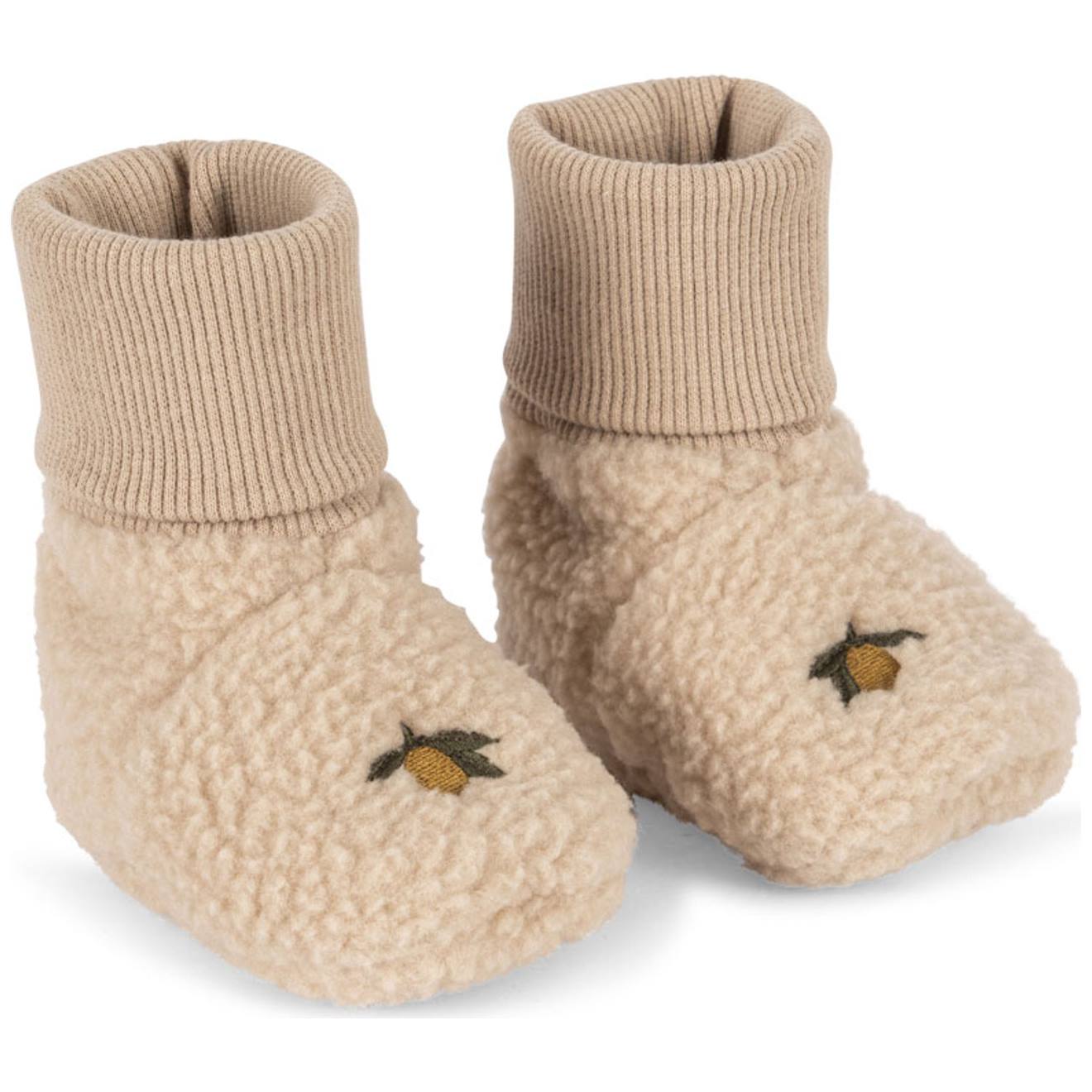 Chaussons Bébé Polaire Safa Oxford Tan (0-3 Mois) Ecru, Jaune, Vert Chaussons Bébé Polaire Safa Oxford Tan (0-3 Mois) Ecru, Jaune, Vert
