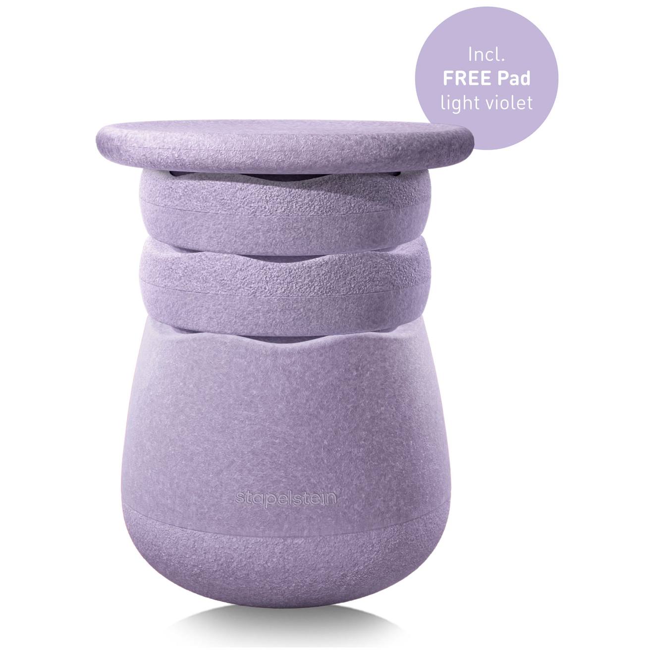 Tabouret Modulaire Dynamic All Violet Clair Avec Coussin Pad Violet Violet Tabouret Modulaire Dynamic All Violet Clair Avec Coussin Pad Violet Violet