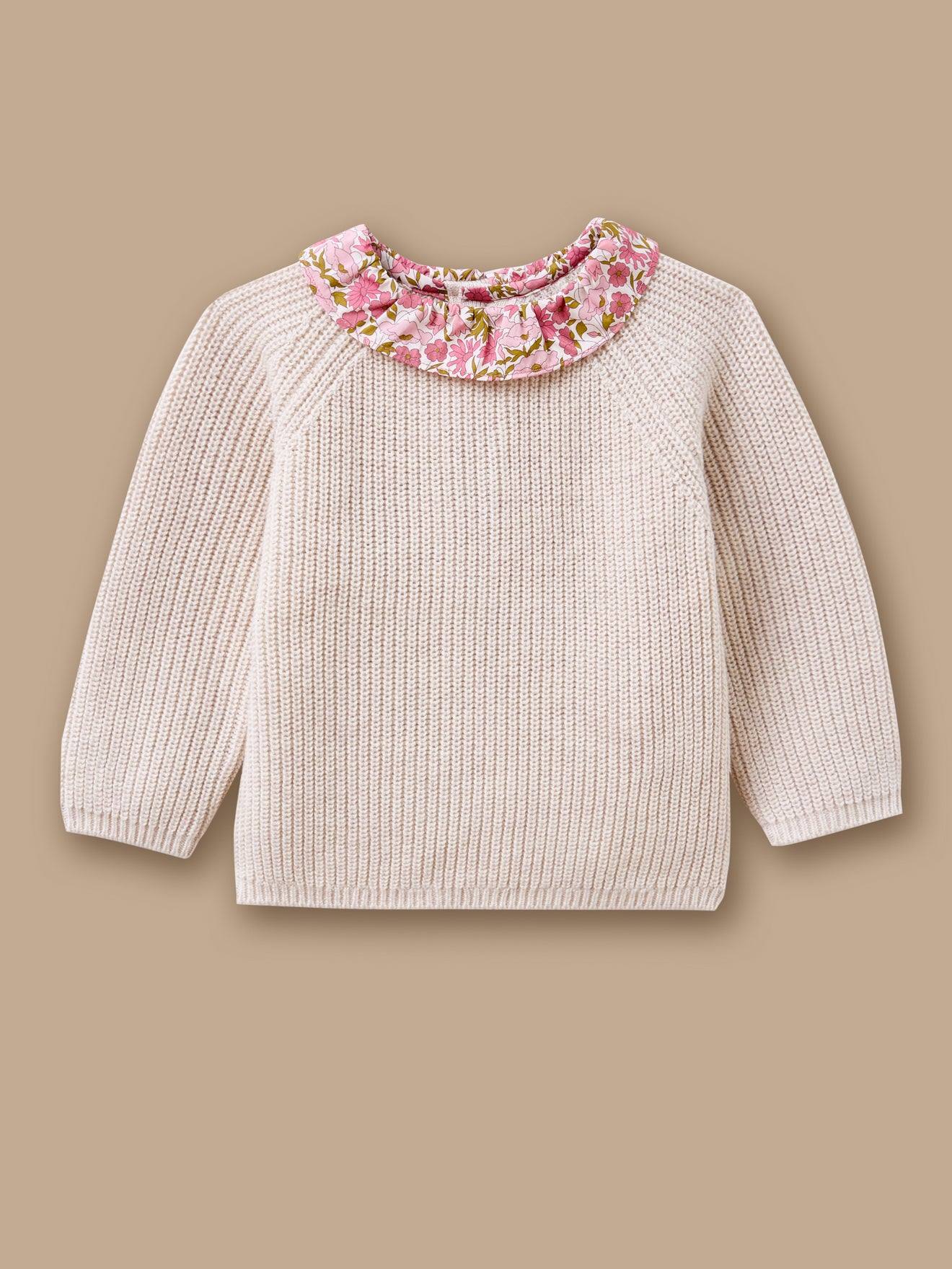 Pull Col Tissu Liberty Bébé Liberty Poppy And Daisy