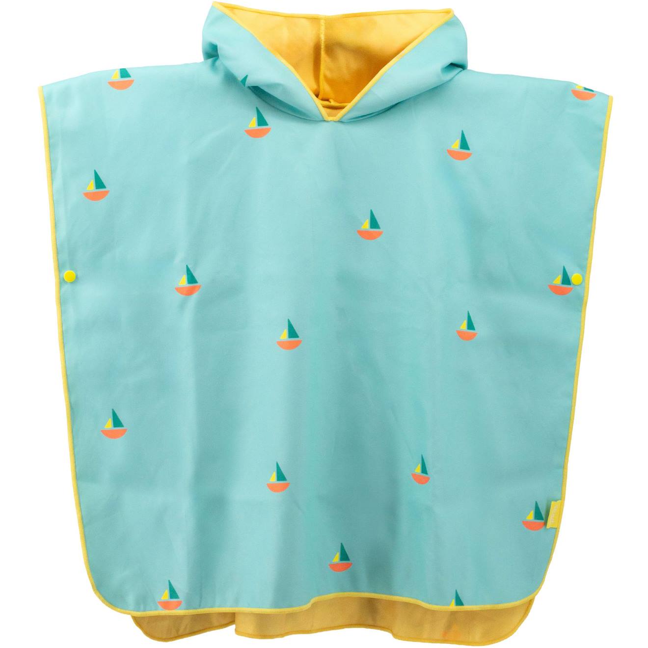 Poncho De Plage Bleu Banana (60 X 60 Cm) Bleu, Jaune, Orange
