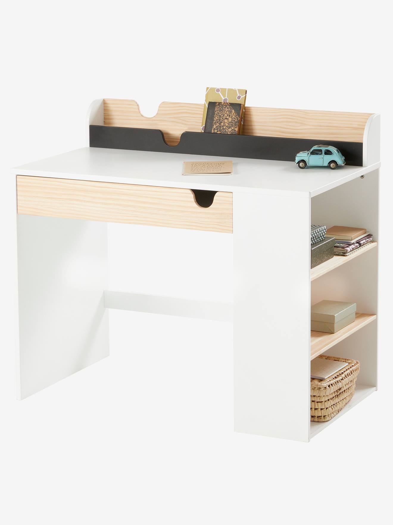 Bureau Primaire Ligne School Blanc Bois Vertbaudet