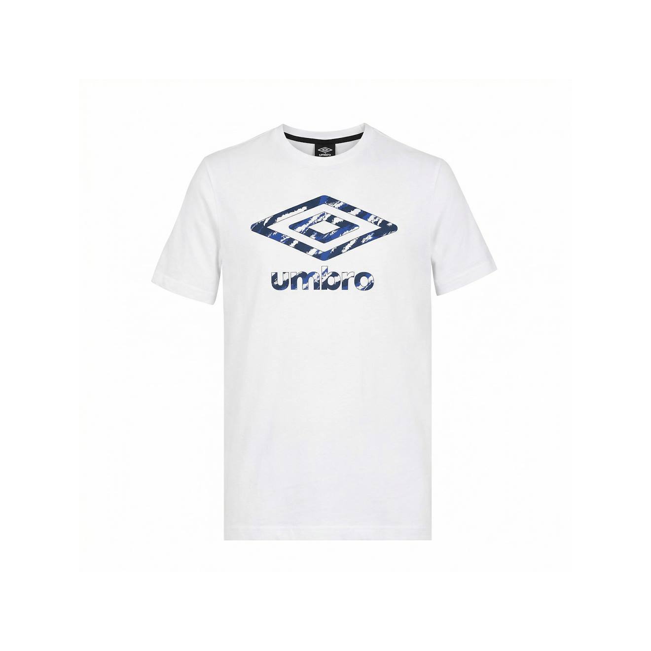 T-shirt Junior Col Rond Regular En Coton - Basic Blanc/camouflage