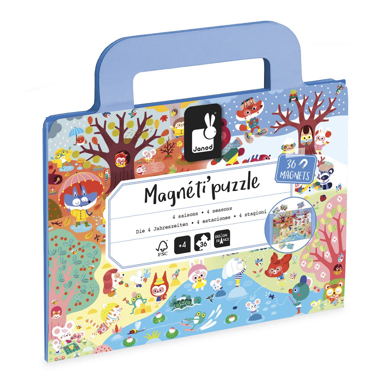 Puzzle Magnéti'puzzle Les 4 Saisons 36 Pcs Multicolore