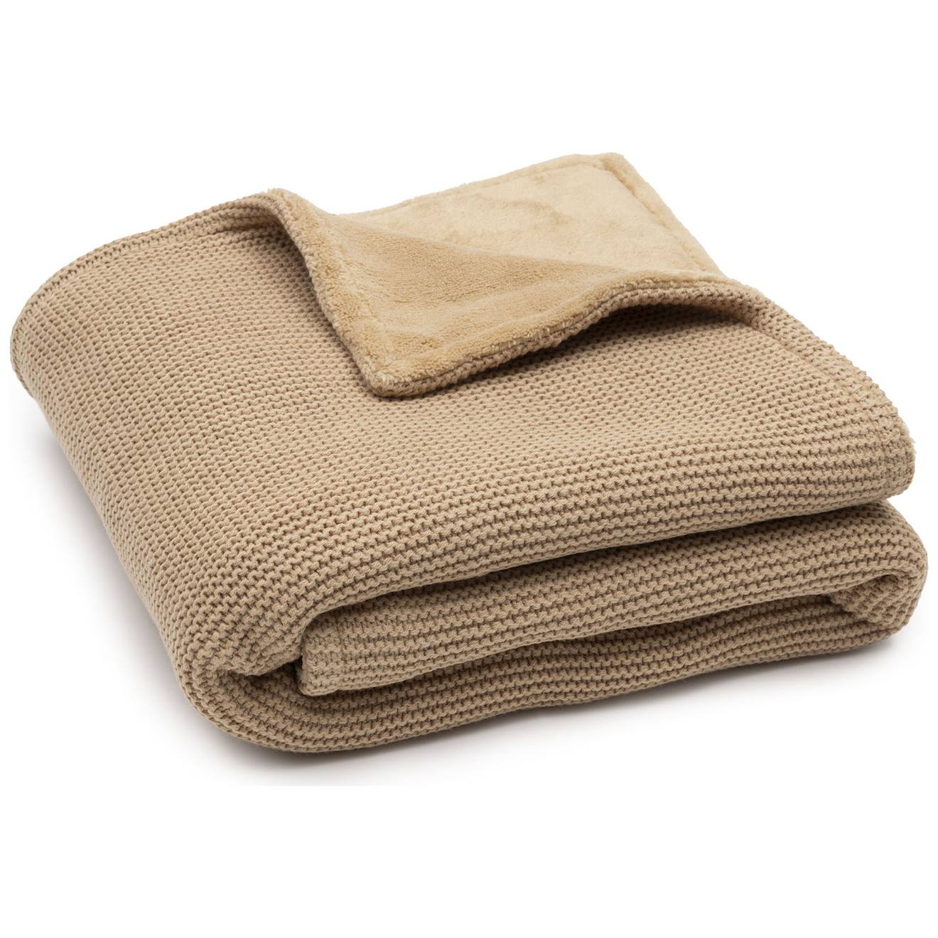 Couverture Basic Knit Hazel-fleece (75 X 100 Cm) Marron