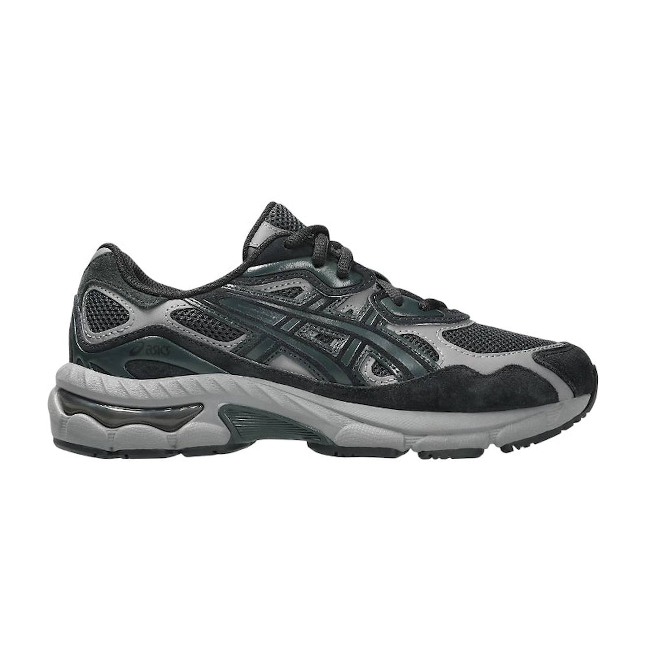 Basket Garçon, Logo Asics Sur La Languette Graphite Grey, Black