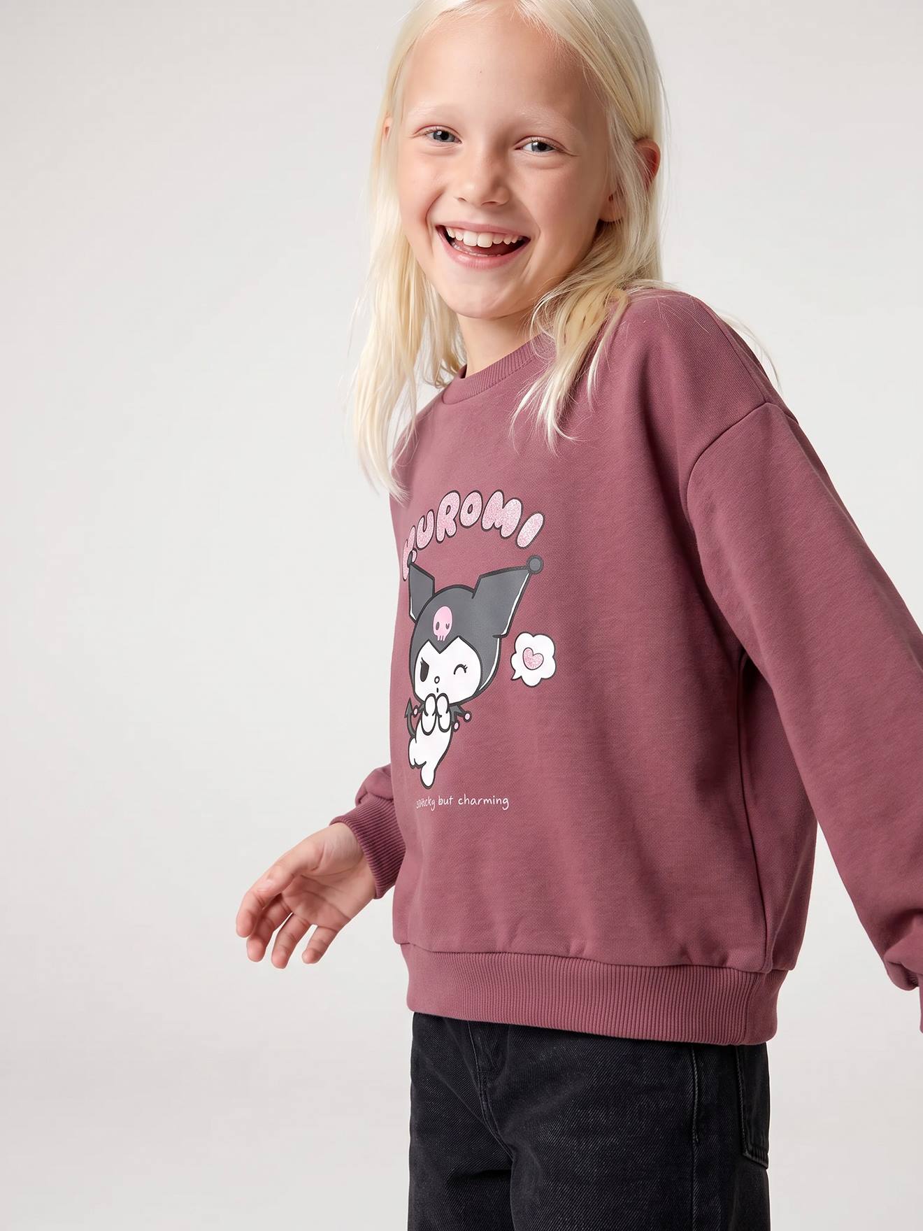Sweat Kuromi fille prune