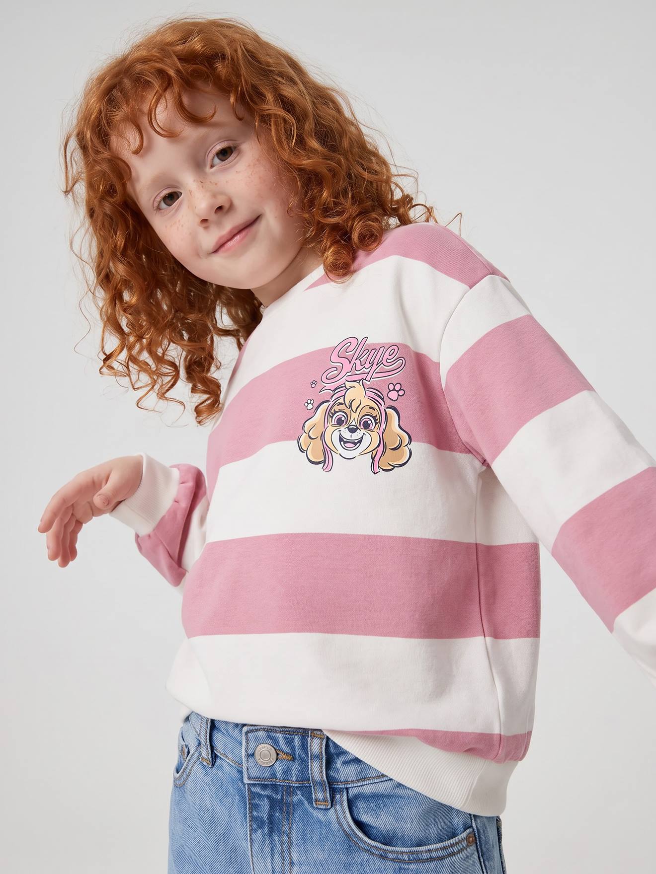 Sweat Skye fille Pat Patrouille lilas