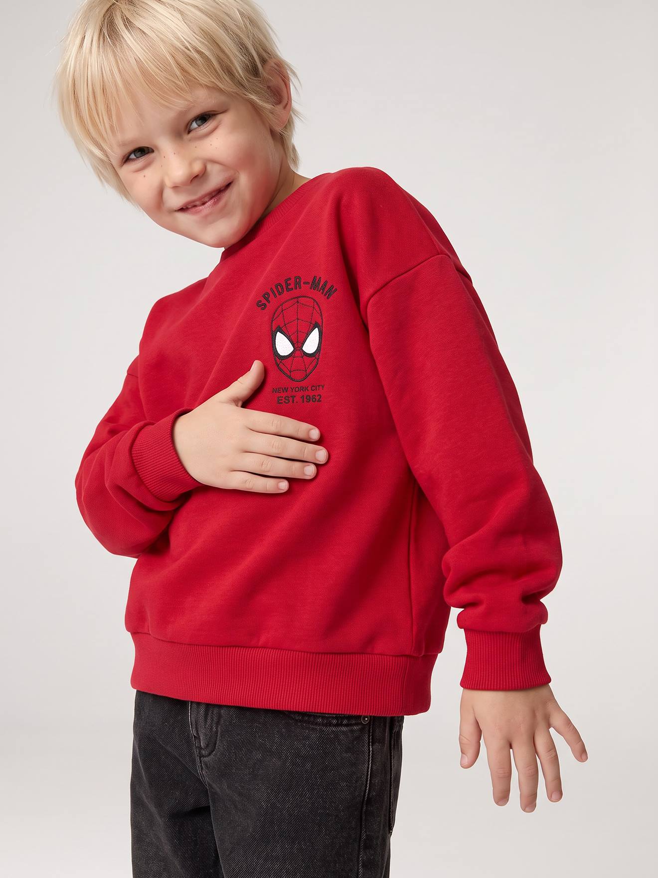 Sweat Spiderman garçon rouge