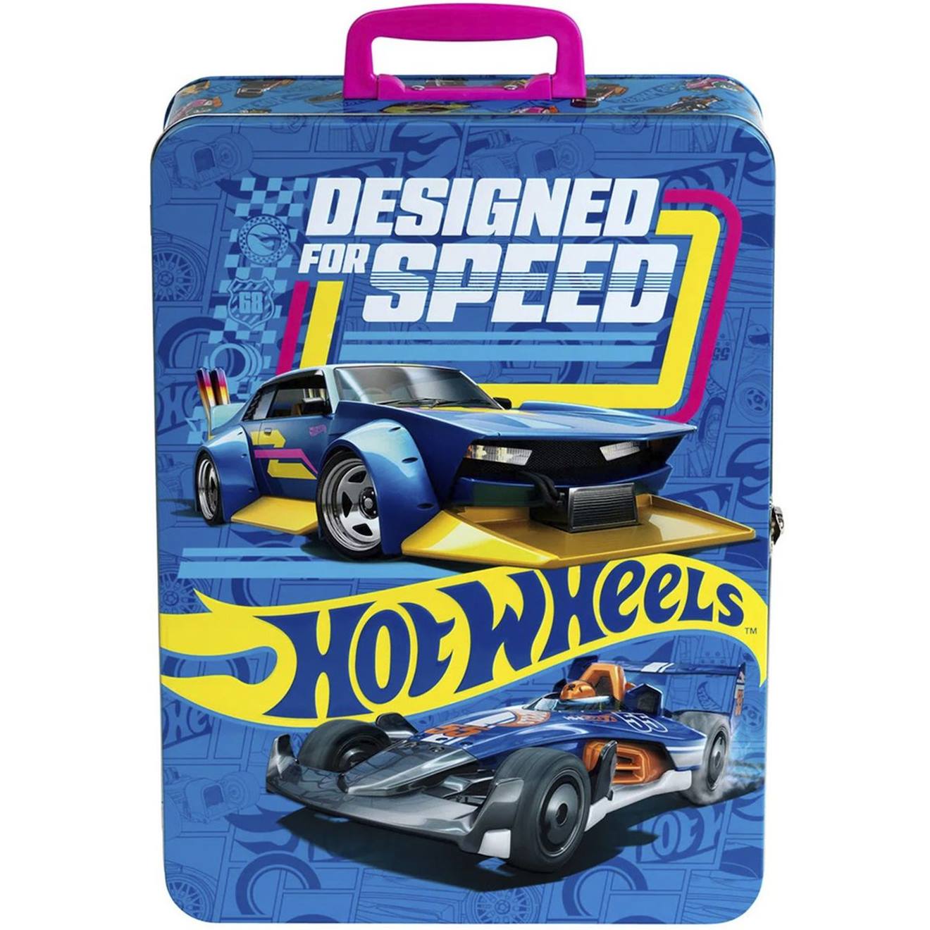 Mallette De Collection Hot Wheels En Métal Pour 50 Voitures Multicolore