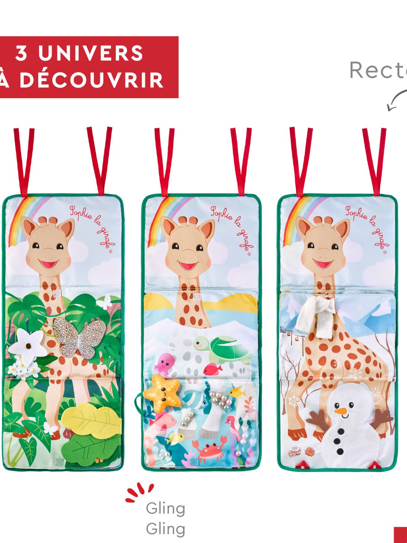 Livre chevalet à déplier multicolore