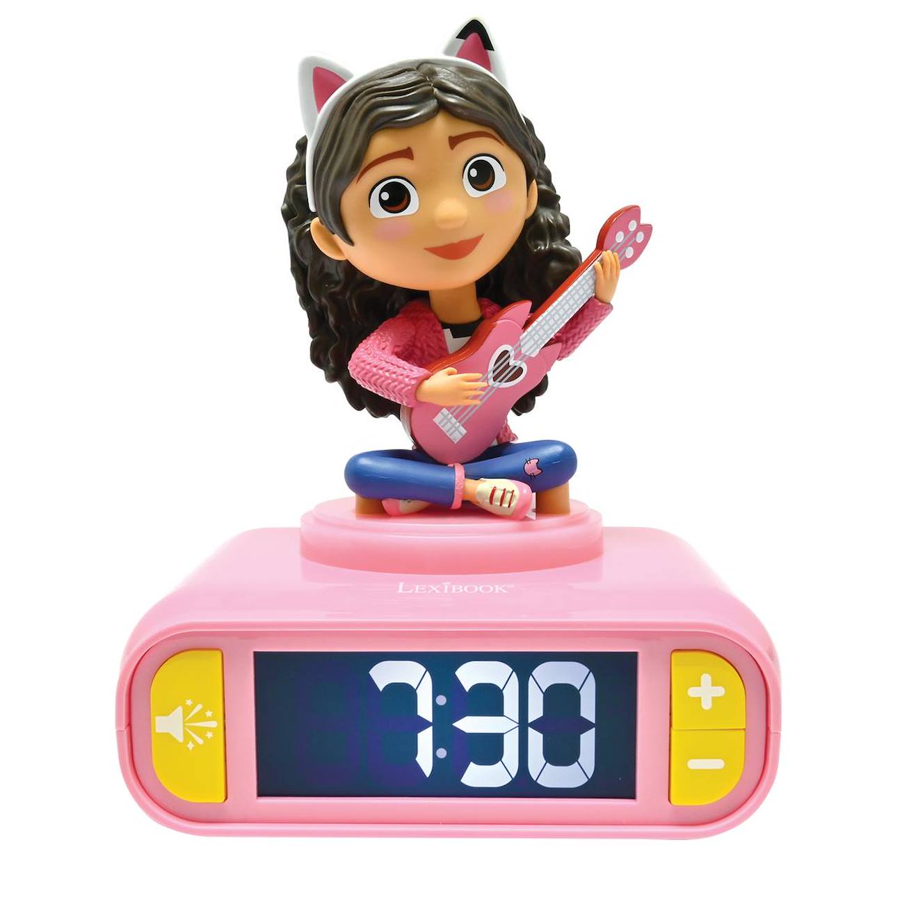 Réveil Avec Veilleuse Lumineuse Gabby Dollhouse En 3d Rose