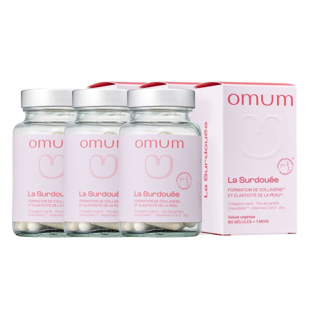 Complément Alimentaire Collagène Marin, Élasticité Et Beauté De La Peau La Surdouée - 3x60 Gélules 1 Mois Multicolore