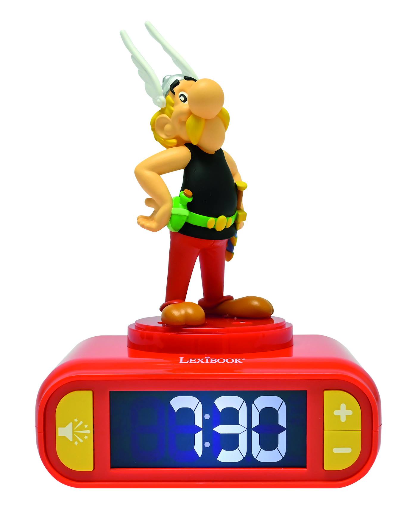Réveil Avec Veilleuse Astérix En 3d Rouge Réveil Avec Veilleuse Astérix En 3d Rouge