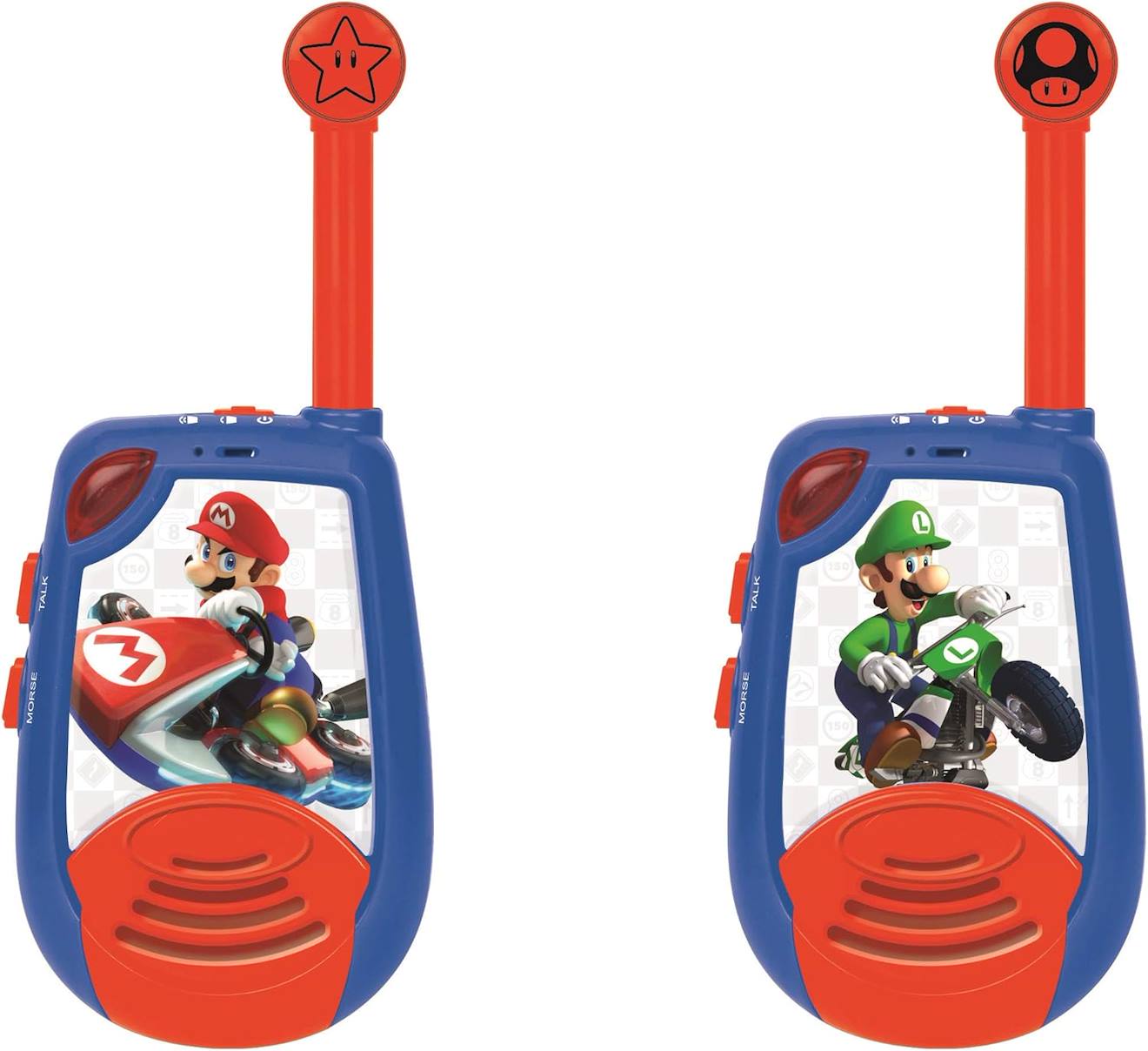 Talkie-walkies Mario Kart Portée 2km Fonction Morse Bleu
