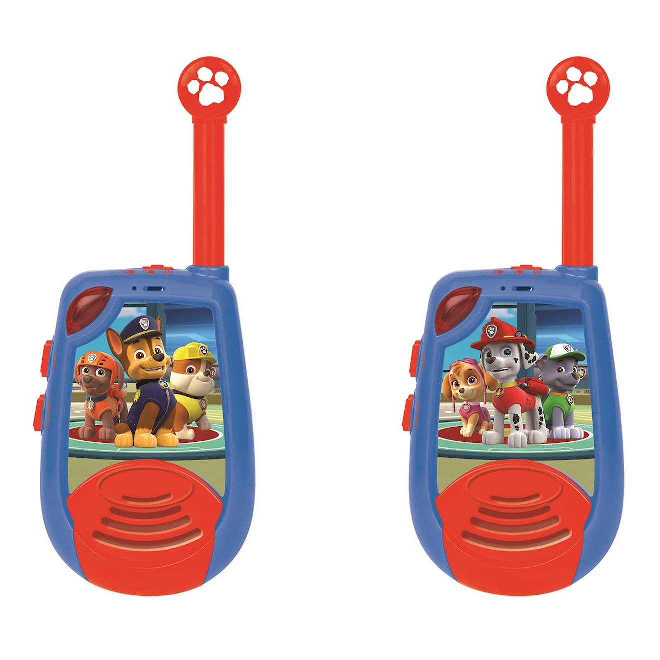 Talkie-walkies Pat Patrouille Portée 2km Fonction Morse, Clip Ceinture, À Piles Bleu Talkie-walkies Pat Patrouille Portée 2km Fonction Morse, Clip Ceinture, À Piles Bleu