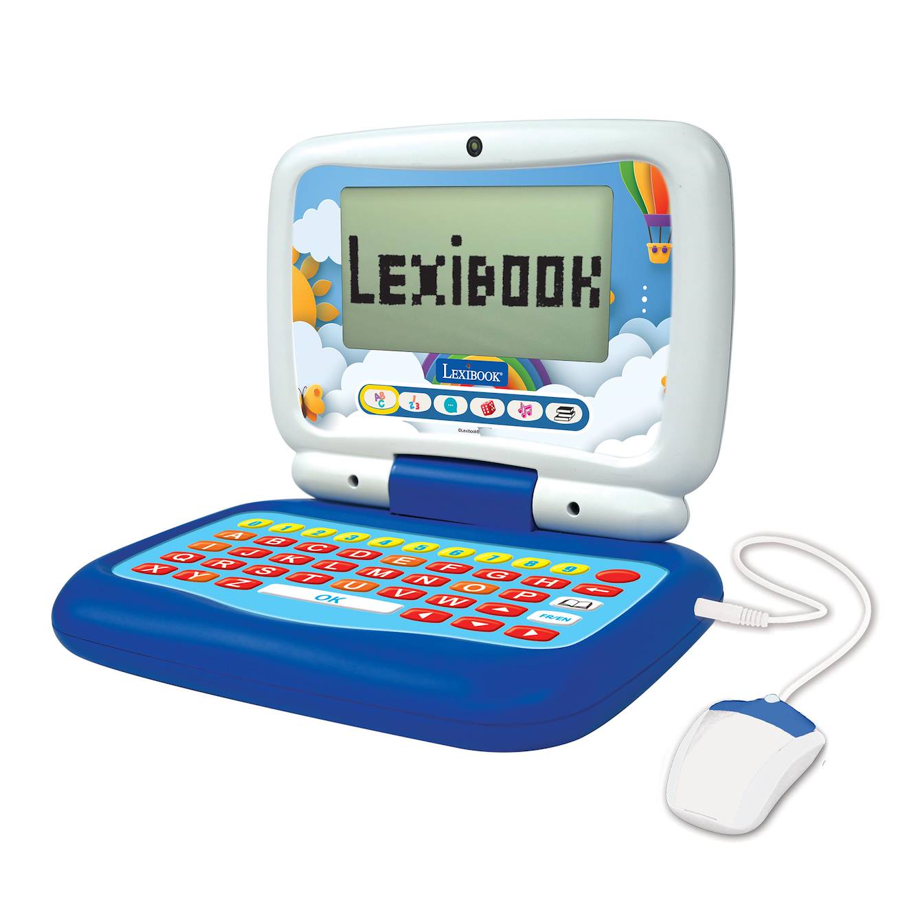 Ordinateur Portable Éducatif Parlant Bilingue (en/fr) 40 Activités En Français Et En Anglais Bleu