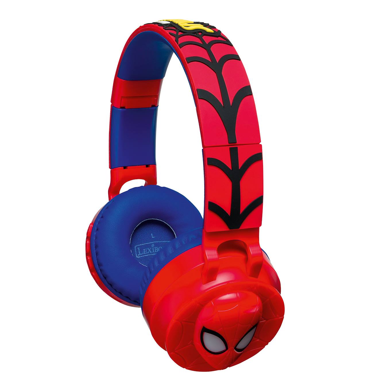Casque Bluetooth Spiderman Avec Effets Lumineux Et Limitation De Son 85db Rouge