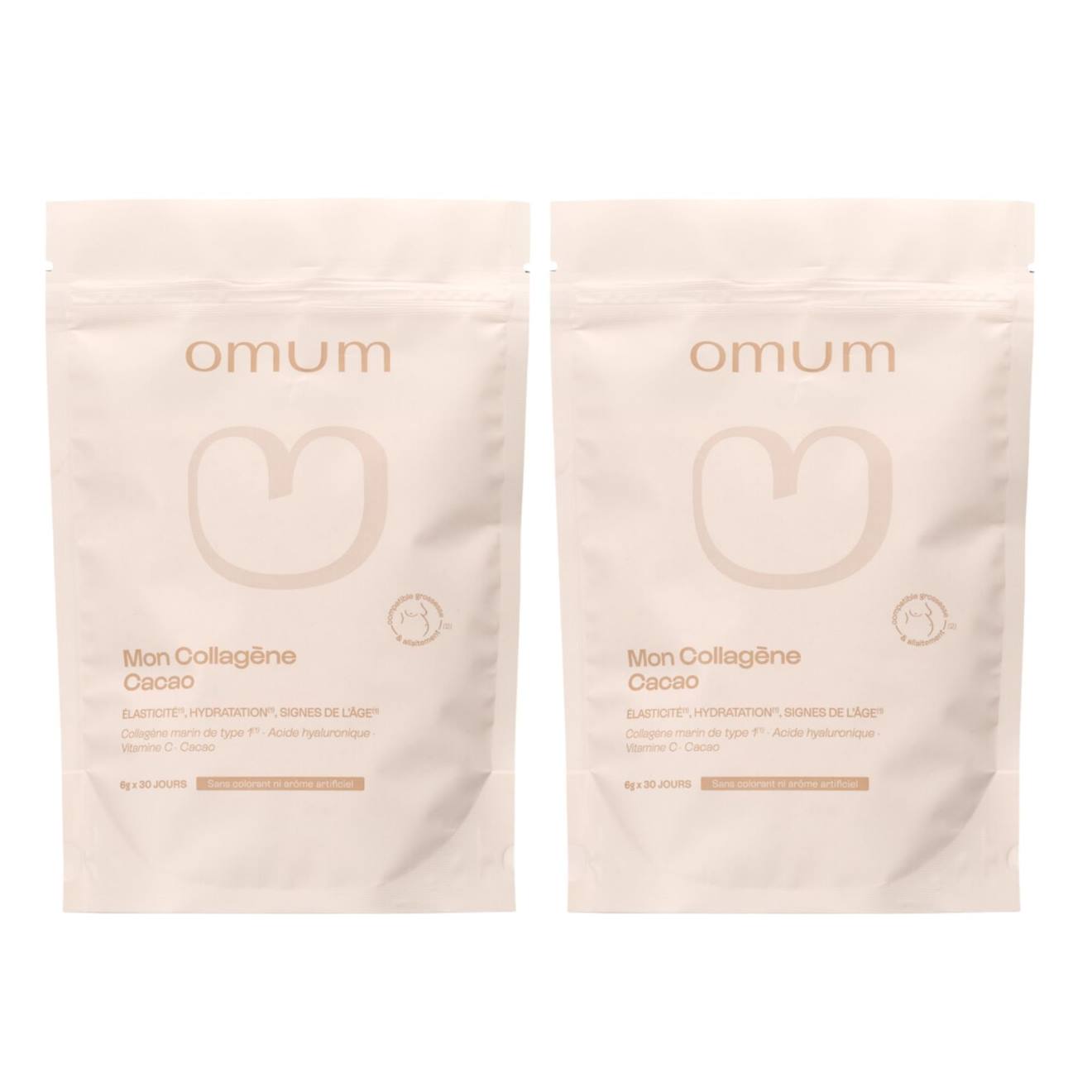 Complément Alimentaire Collagène Marin Hydrolysé En Poudre Mon Collagène Cacao - 2x180 Gr 30 Jours Multicolore