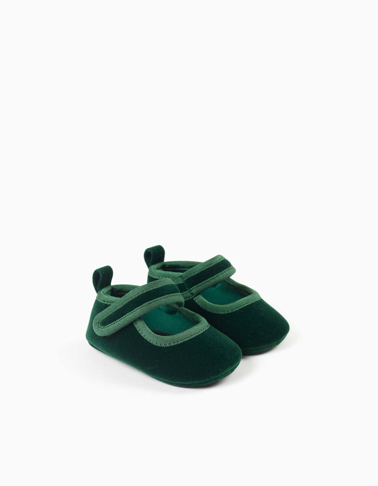 Ballerines Pré-marche En Velours Multicolore